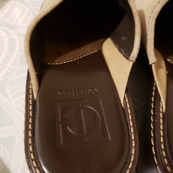 Cole Haan Wedge Suede Mules , Size 11 B. - Picture 3 of 8